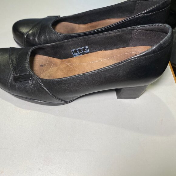 Clarks - Size 6.5M - Womens Artisan Black Rosalyn Belle Classic Heels - Picture 6 of 14